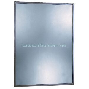 Mirror With Stainless Steel Channel Frame
