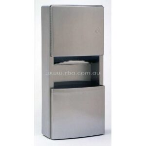 Contura™ Surface Mounted Paper Towel Dispenser and Waste Receptacle