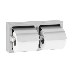 Bobrick Surface Mounted Double Toilet Roll Holder | Satin | B69997 | RBA Group