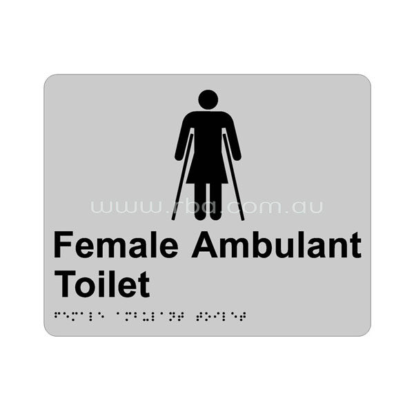 Braille & Tactile Sign - Female Ambulant