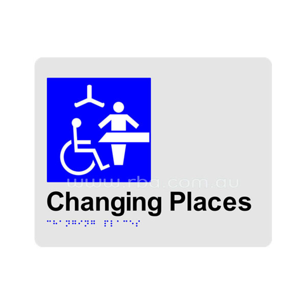 Braille & Tactile Changing Places Sign RBA4330-028 | RBA Group