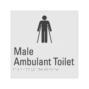 Braille & Tactile Sign - Male Ambulant