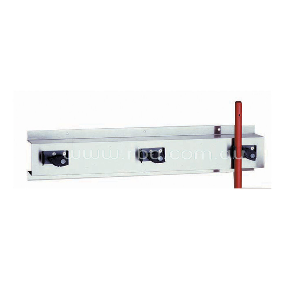 Bobrick B223x36 Stainless Steel Mop and Broom Holder