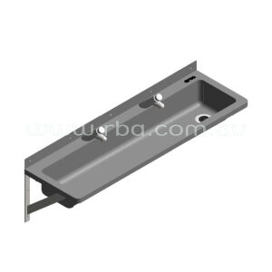 Lead-Free Pre-plumbed 1200mm RH Trough with 2 Taps
