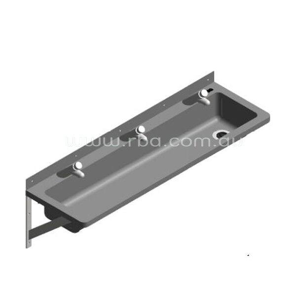 Lead-Free Pre-plumbed 1200mm RH Trough with 3 Taps