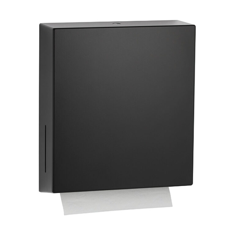 Bobrick Paper Towel Dispenser Fino Collection Matte Black RBA