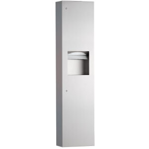 Surface Mounted Paper Towel Dispenser and Waste Receptacle