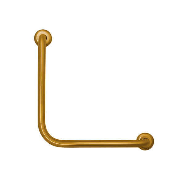 PVD Brushed Brass Ambulant 90° Grab Rail | Ambidextrous | RBA4805-450 | RBA Group