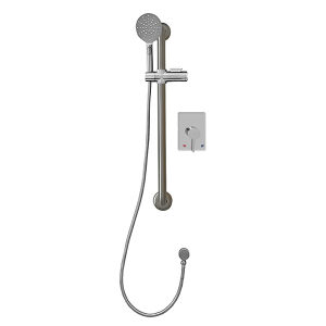 4 Star Shower Rail, Handset & Lever Mixer Kit