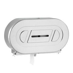 Surfaced Mounted Twin Jumbo-Roll Toilet Tissue Dispenser