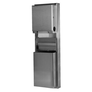 ClassicSeries® Surface-Mounted Convertible Paper Towel Roll Dispenser and Waste Receptacle