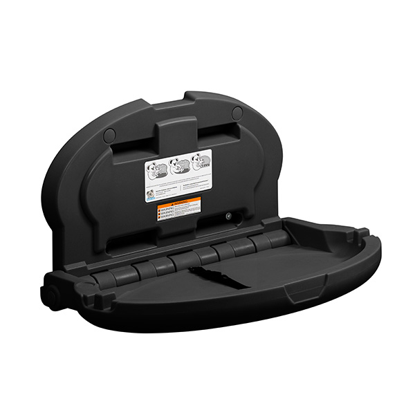 Koala Kare Baby Change Table Oval | Matte Black - Image 2