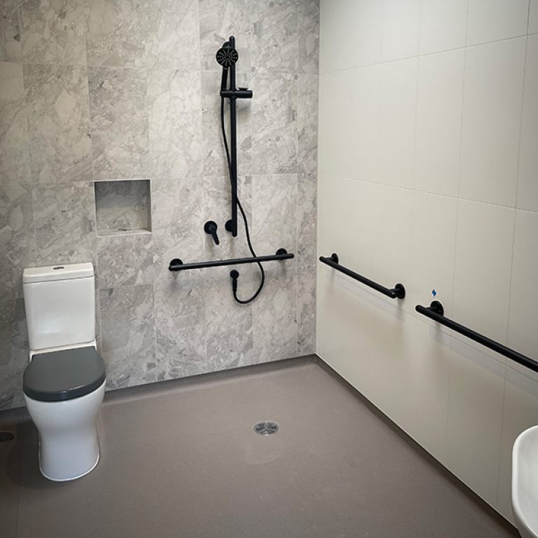 BlueWave Living | Aged Care - Shower Area | Case Study | RBA Group